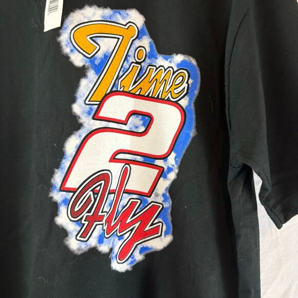 Vintage Rusty Wallace Graphic Shirt Time 2 Fly Miller Beer NASCAR 90s Large NWT - Picture 4 of 5